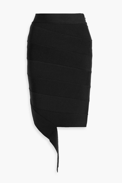  Hervé Léger - Alma Draped Bandage Skirt - Black - Xs 
