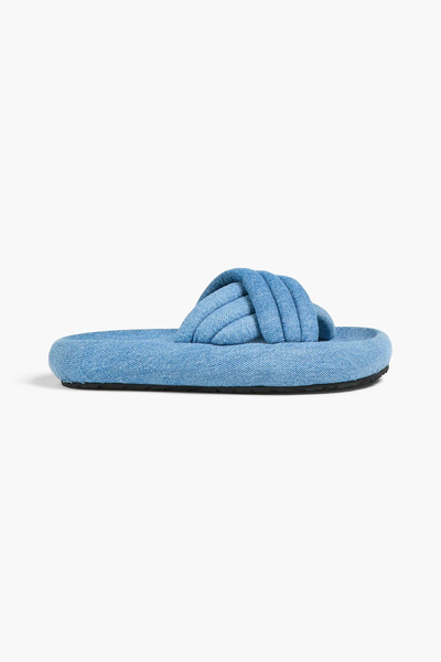  Isabel Marant - Niloo Quilted Denim Sandals - Blue - Eu 36 