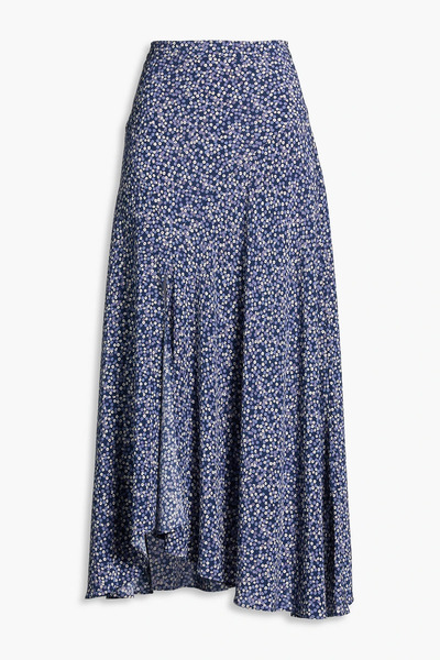  Isabel Marant - Printed Silk-blend Maxi Skirt - Blue - Fr 34 