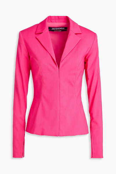  Jacquemus - Neon Wool-blend Twill Blazer - Pink - Fr 32 