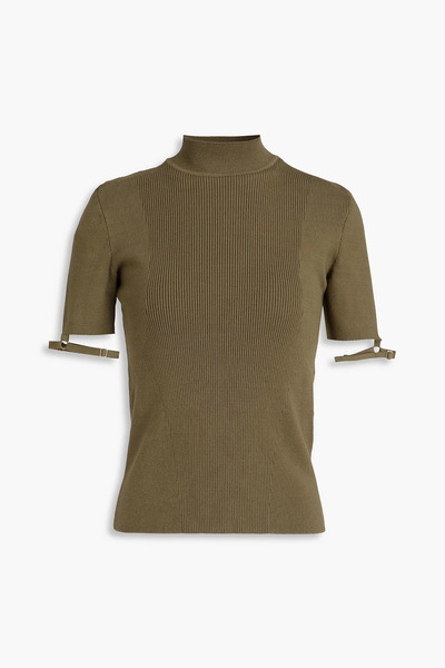  Jacquemus - Torre Ribbed-knit Turtleneck Top - Green - Fr 40 