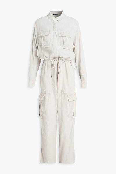  James Perse - Linen-blend Jumpsuit - Gray - 0 