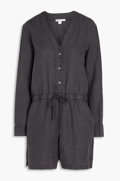  James Perse - Linen Playsuit - Gray - 0 