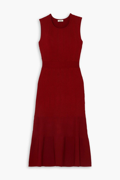  Jason Wu - Ribbed-knit Dress - Red - Xl 