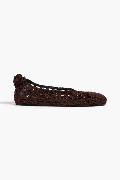  Magda Butrym - Crocheted Ballet Flats - Brown - Eu 38.5 