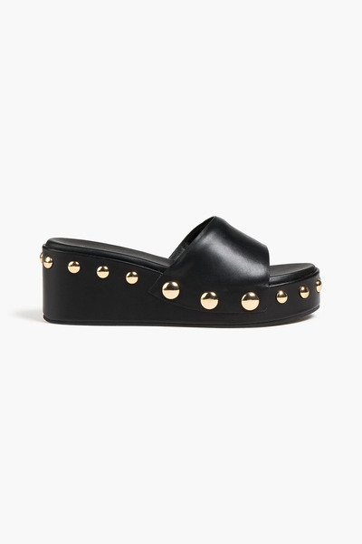  Maje - Embellished Leather Platform Mules - Black - Eu 36 