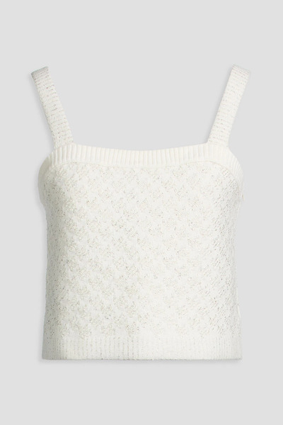  Maje - Jacquard-knit Top - White - 0 