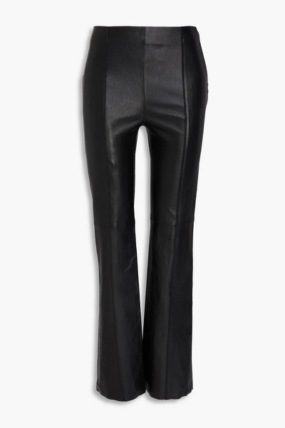  Maje - Leather Bootcut Pants - Black - Fr 36 