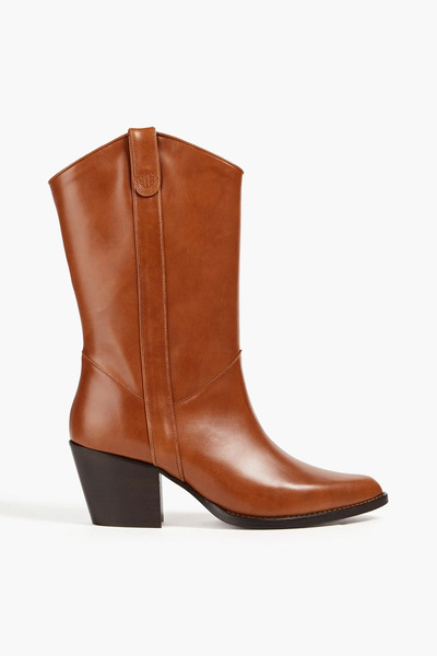  Maje - Leather Cowboy Boots - Brown - Eu 36 