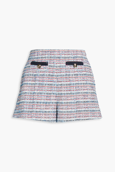  Maje - Metallic Tweed Shorts - Blue - Fr 34 