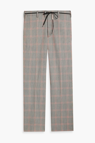  Marni - Prince Of Wales Checked Wool-blend Pants - Red - It 48 