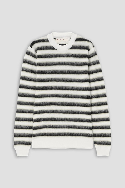  Marni - Striped Brushed Wool Sweater - White - It 42 