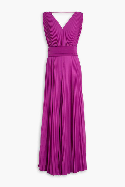  Max Mara - Pleated Georgette Jumpsuit - Purple - It 42 