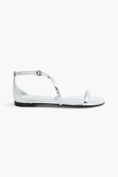  Mcqueen - Mirrored-leather Sandals - Metallic - Eu 36 