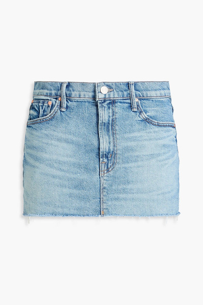  Mother - Frayed Denim Mini Skirt - Blue - 26 