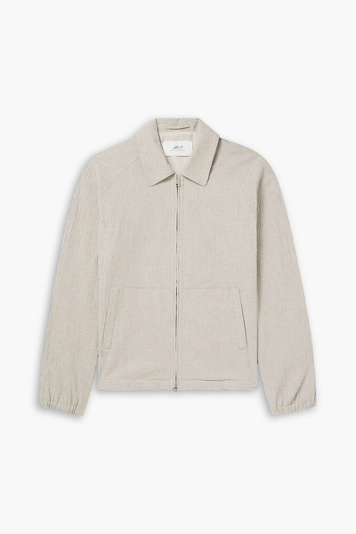  Mr P. - Golf Gingham Cotton-blend Seersucker Blouson Jacket - Neutral - S 