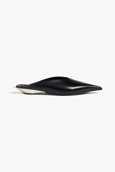  Mugler - Leather Mules - Black - Eu 36 
