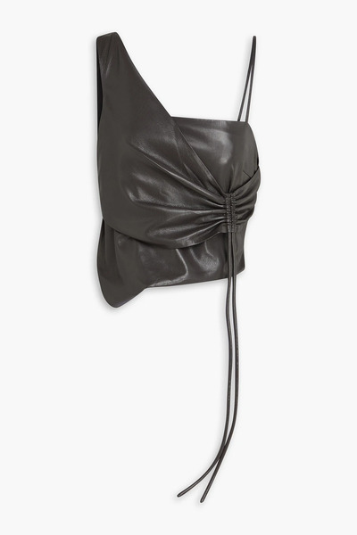  Nanushka - Chudel Asymmetric Draped Okobor™ Top - Gray - Xxs 