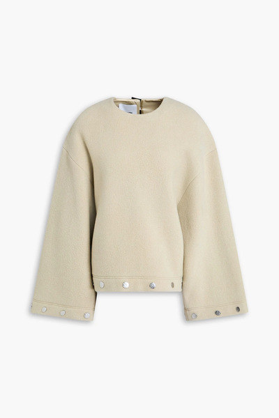  Nanushka - Studded Wool-blend Felt Top - Neutral - Xs 
