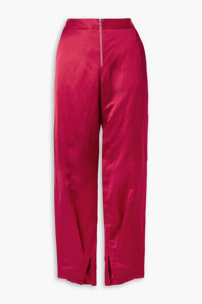  Partow - Reed Satin Wide-leg Pants - Red - Us 6 
