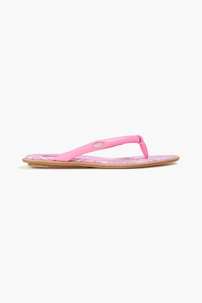  Pucci - Leather Flip Flops - Pink - Eu 35 