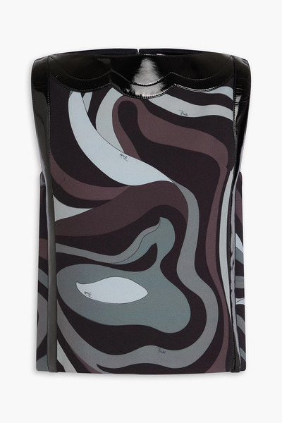  Pucci - Printed Crepe Top - Gray - It 38 