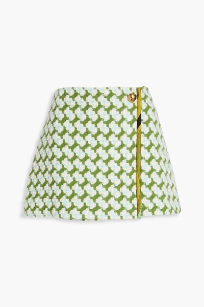  Pucci - Wool-blend Bouclé-tweed Mini Wrap Skirt - Green - It 44 