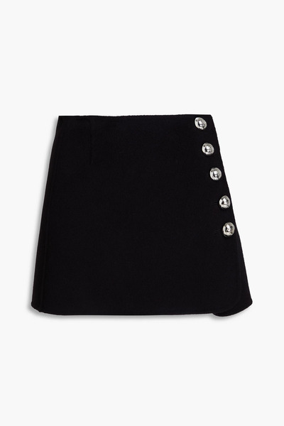  Pucci - Wool-blend Felt Mini Wrap Skirt - Black - It 38 