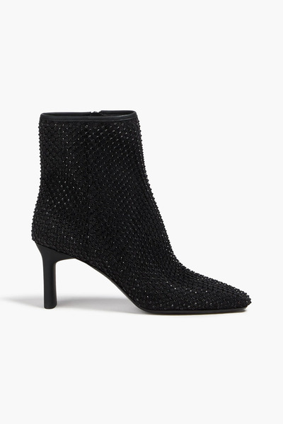  Rag & Bone - Aja Crystal-embellished Denim Ankle Boots - Black - Eu 36.5 
