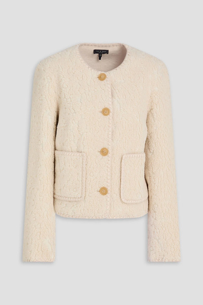  Rag & Bone - Cove Fleece Jacket - White - M 