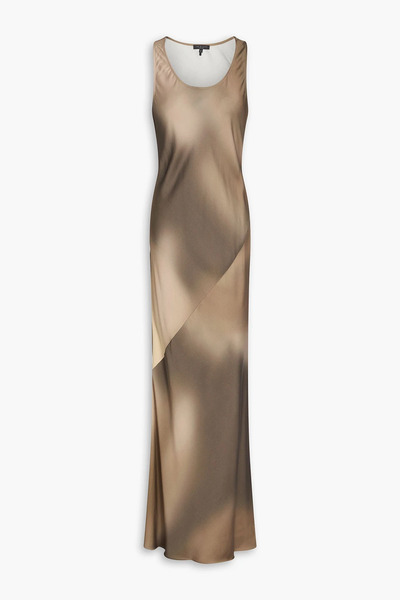  Rag & Bone - Daisy Tie-dyed Satin Maxi Dress - Neutral - Us 00 
