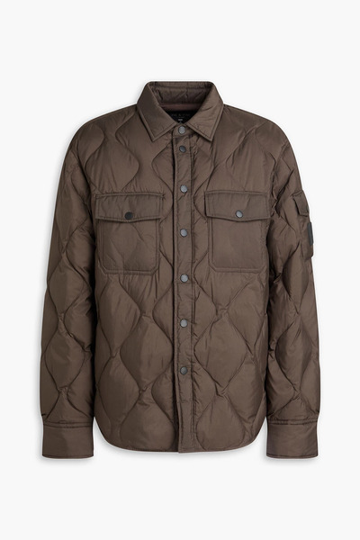  Rag & Bone - Dane Quilted Shell Overshirt - Brown - S 