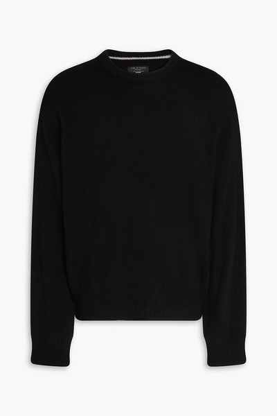  Rag & Bone - Downing Cashmere Sweater - Black - Xxl 