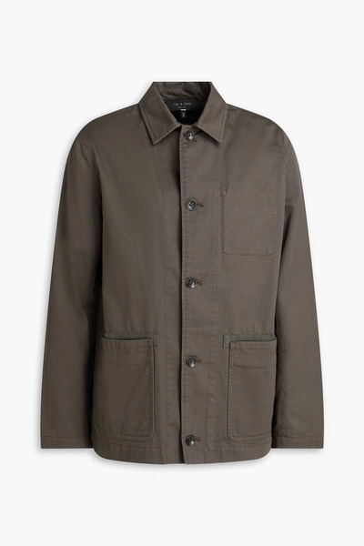  Rag & Bone - Evan Cotton-gabardine Overshirt - Green - S 