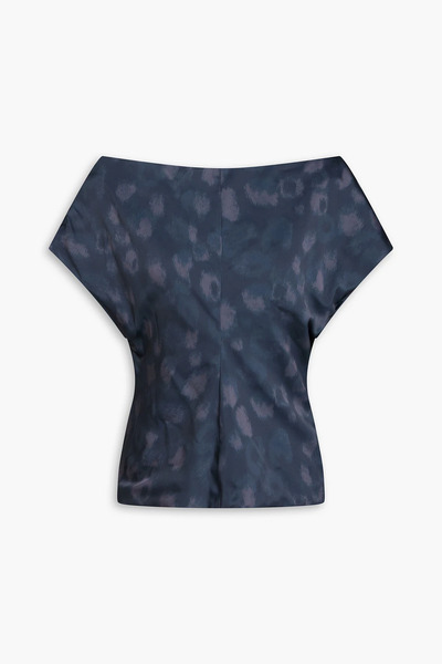  Rag & Bone - Evelyn Printed Satin Top - Blue - Us 0 