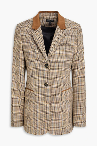  Rag & Bone - Evia Houndstooth Wool-blend Tweed Blazer - Brown - Us 0 