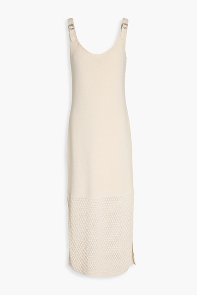  Rag & Bone - Georgia Cotton-blend Midi Dress - Neutral - S 