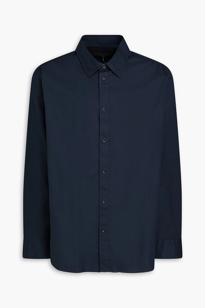  Rag & Bone - Griffin Stretch-cotton Poplin Shirt - Blue - Xs 
