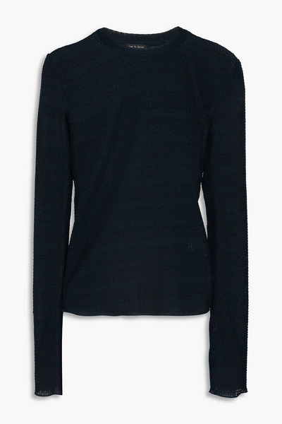  Rag & Bone - Julia Crochet Top - Blue - Xxs 