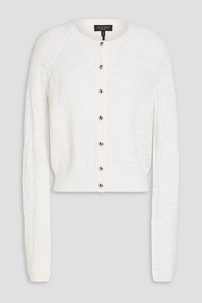  Rag & Bone - Lucia Jacquard-knit Cardigan - White - Xs 