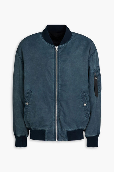  Rag & Bone - Manston Acid-wash Twill Bomber Jacket - Blue - S 