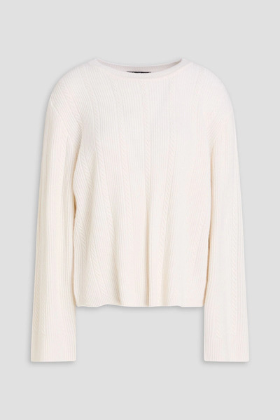  Rag & Bone - Maud Cable-knit Cashmere Sweater - White - M 