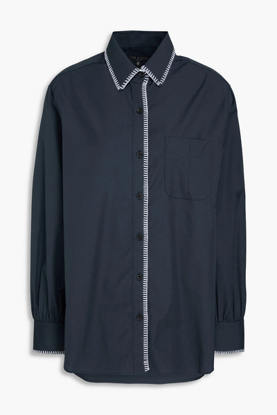  Rag & Bone - Maxine Cotton-poplin Shirt - Blue - Xs 