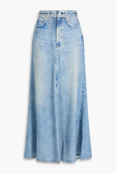  Rag & Bone - Miramar Denim-effect Print Woven Maxi Skirt - Blue - 25 