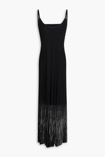  Rag & Bone - Pointelle-knit Midi Dress - Black - Xs 