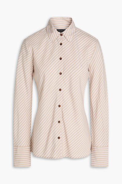  Rag & Bone - Sylvia Striped Cotton-poplin Shirt - Neutral - Xs 