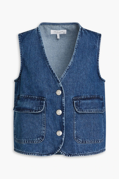  Rag & Bone - Tamar Denim Vest - Blue - Xxs 