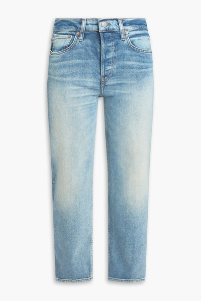  Re/done - Cropped Mid-rise Straight-leg Jeans - Blue - 25 