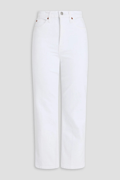  Re/done - 70s Cropped High-rise Bootcut Jeans - White - 25 