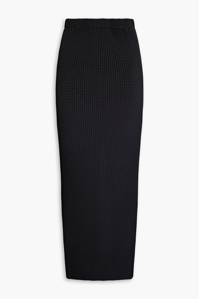  Rosetta Getty - Plissé-satin Maxi Skirt - Black - M/l 